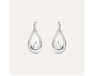 Orecchini Stroili argento 925 a Goccia con zirconi bianchi 1662277 - Immagine 1 di 4