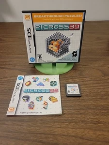 Picross 3D (Nintendo DS, 2010) Complete CIB Tested - Picture 1 of 7