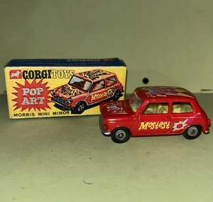 Corgi 349 Morris Mini Minor Mostest Pop Art Restored Model Reproduction Box 2262 - Picture 1 of 8