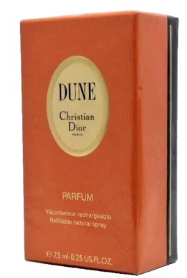 ❤️DUNE,CHRISTIAN DIOR,PARFUM,1/4oz 7.5ml,1992"refillable,avenue Hoche,30,sealed! - image 1 of 4