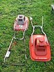 TWO Flymo Electric Lawn Mowers Grass Cutting Hover