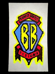 Vintage 1980’s Madrid Skates BB Designs Skateboard Sticker - Bild 1 von 3