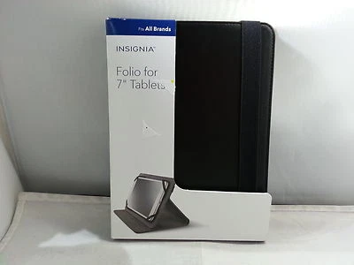 Insignia Universal Folio Case for Most 7" Tablets - Black - Image 1 of 3