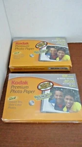 KODAK PREMIUM PHOTO PAPER 4x6 BORDERLESS HIGH GLOSS 100 Sheets each~Lot of 2~NEW - Picture 1 of 2