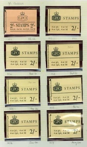 (See pictures) Collection of Pre decimal 2/- booklets x40 on 7 album pages... - Picture 1 of 7