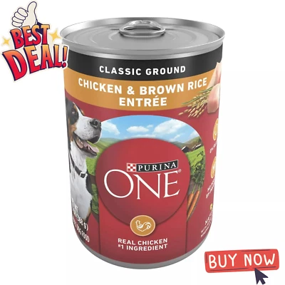 Purina ONE Classic Ground Wet Dog Food for Adult Dogs, - Image 1 of 4