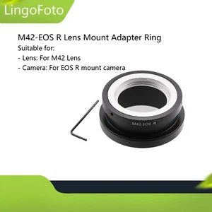 Anillo adaptador de montaje de lente M42-EOS R para lente M42 para cámara de montaje EOS RF - Imagen 1 de 10