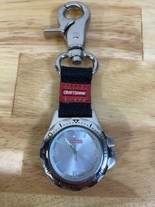 Craftsman Men's Pocket Watch ZM10062 w/Fob Clip SILVER - Picture 1 of 7