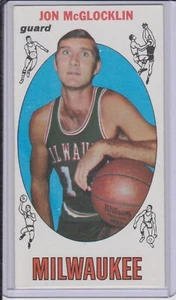 1969-70 Topps Set-Break # 14 Jon Mcglocklin senza etichette Milwaukee Bucks - Foto 1 di 2