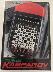 1990 SAITEK Kasparov Travel Companion Chess Computer Complete Boxed New & Unused - Picture 1 of 13