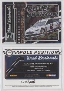 2017 Panini Donruss NASCAR Pole Position Brad Keselowski #PP7