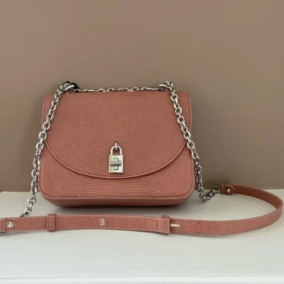 Bolso Bandolera Rebecca Minkoff Love Too Nuevo con Etiquetas en Herrajes Plata Rosa Desierto Foto 1 de 4