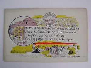 State of South Dakota Vintage Unused Postcard - Picture 1 of 2