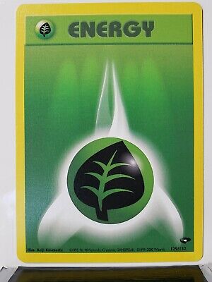 Grass Energy 129/132 - VLP - Gym Challenge 2000 Pokemon Card - $1 Flat Shipping