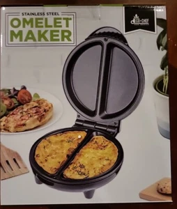 New in Box Eco+Chef Omelet Maker Stainless Steel Non-Stick Coating - Picture 1 of 1