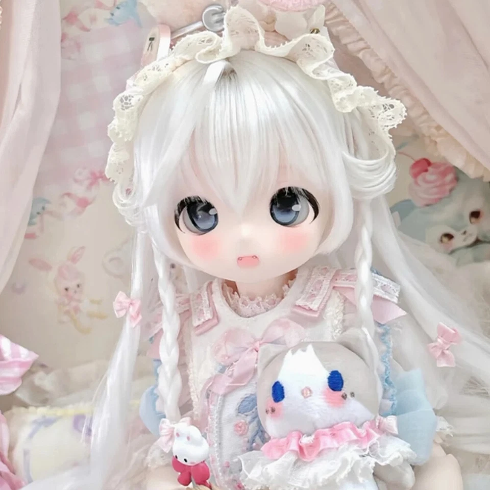 Boneca 1/6 BJD SD resina articulação rosto maquiagem olhos menina muito feliz boneca nua presentes - Imagem 1 de 4