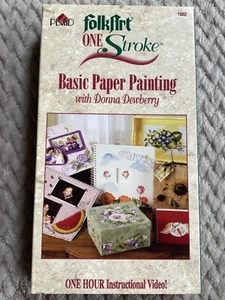 Basic Paper Painting with Donna Dewberry (2003, VHS) One Hour Art Instruction - Picture 1 of 3