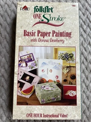Basic Paper Painting with Donna Dewberry (2003, VHS) One Hour Art Instruction - Image 1 of 3