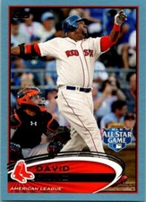 2012 TOPPS UPDATE SERIES WALMART BLUE PARALLEL #US292 DAVID ORTIZ ALL-STAR