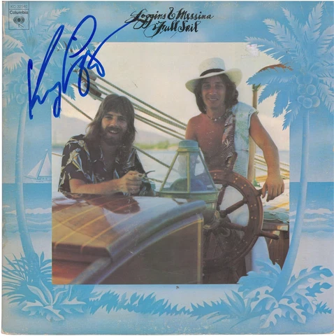 Kenny Loggins Autographed Full Sail Album BAS Cover