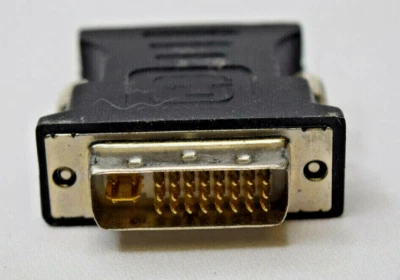 DVI-I Male Analog (24+5) to VGA Female (15-pin) Connector Adapter Desktop PC - Image 1 of 4