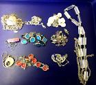 17~51 ] Job Lot Jewellery Necklace Pendent  Silver Hue Chain Bracelets