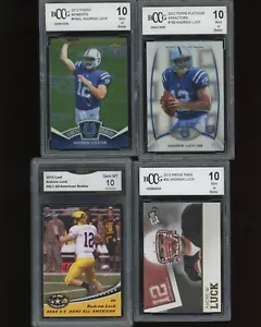 Andrew Luck Graded Rookie Lot ALL BCCG/GMA 10 X-Fractor SP Finest Refractor ++ - Picture 1 of 2