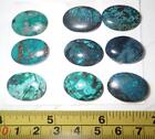 Turquoise Stone Oval 22x16 mm Flat Cabochon 114 Carat 9 pieces Lot B 22.8 gram