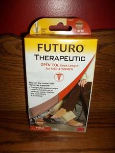 Medias terapéuticas FUTURO punta abierta hasta la rodilla beige medio compresión firme - Imagen 1 de 1