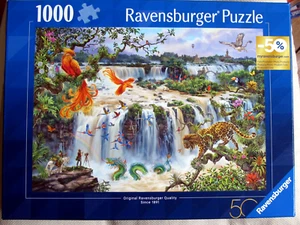 1000 Teile Puzzle v. Ravensburger  "  Fantastischer Wasserfall auf Iguazu  " - Bild 1 von 3