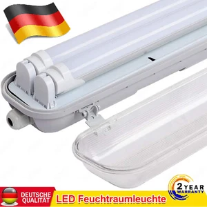 Lampada LED per ambienti umidi lampada per vasca luce 60/90/120/150 cm incl. tubo T8 IP65 - Foto 1 di 195