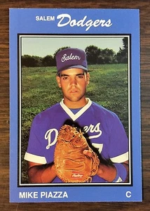 1989 Salem Dodgers #25 MIKE PIAZZA, HOF (RC) Minor League Card.  F6020505 - Picture 1 of 4