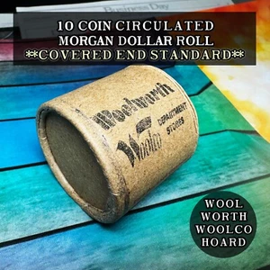 Rollo de monedas de plata Morgan circulada de $1 - 10 - estándar - Woolworth/Woolco - Imagen 1 de 8