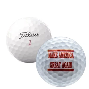 Refinished Titleist Pro V1X Trump - Make America Great Again Golf Balls - Picture 1 of 2