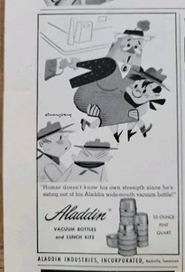 1953 Aladdin Vacuum bottle thermos and lunch kits vintage ad - Picture 1 of 2