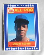 1986 Burger King All-Pro #17 Dwight Gooden New York Mets Baseball Card 