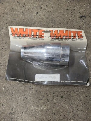 Punta de escape White Brothers 3" extremo cónico personalizado 01-760  Foto 1 de 2