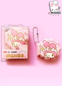 My Melody - Schlüsselanhänger Mini-Buch Tagebuch Anime Manga Kawaii Sanrio NEU - Picture 1 of 7