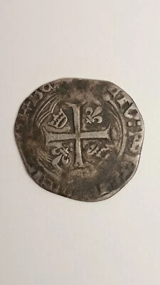 MONNAIE ROYALE CHARLES VIII / BLANC A LA COURONNE         (Décoretout31) - Photo 1/4