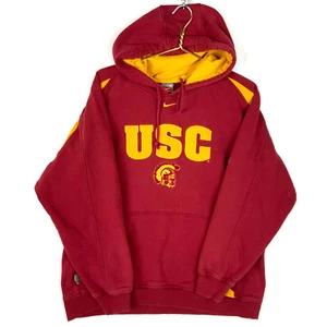 Felpa Usc Trojans Nike Team con cappuccio media rossa Ncaa Center Swoosh - Foto 1 di 4