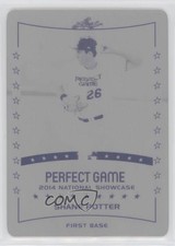 2014 Leaf Perfect Game Showcase Printing Plate Black 1/1 Shane Potter #264 0q3
