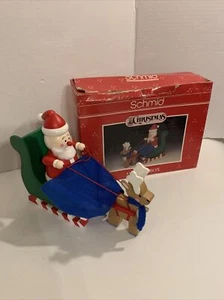 Schmid Musical Box Sleigh Ride 1991 Christmas Collectable. - Picture 1 of 9