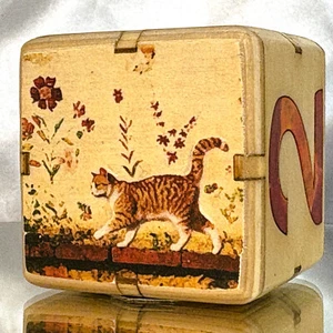 Tabby Traverse - Among Blooming Flowers - Backgammon Doubling Cube 36mm - Picture 1 of 9
