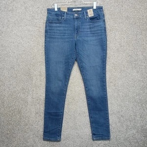 Jeans ajustados Levis para mujer talla 12 cortos 31 X 30 azul 711 hipersuave tiro medio - Imagen 1 de 9