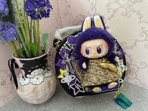 ✨ Handmade Labubu Themed Hand Bag w/ Genuine Labubu Wings of Fortune Doll - Picture 1 of 8