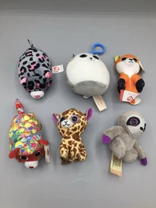 Ty Beanie Boos Minis 6pc Bundle Lot Collectible Plush Stuffed Animals - Picture 1 of 2
