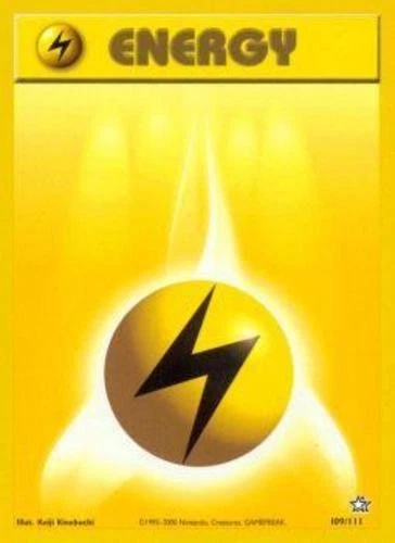 Lightning Energy - 109/111 - Common - Unlimited Edition Moderately Played Neo Ge - Image 1 of 1
