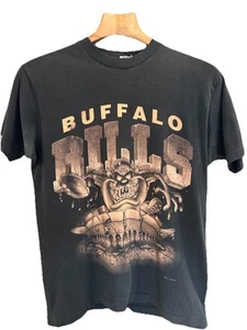 Vintage 1993 Buffalo Bills Taz T-Shirt Looney Tunes Warner Bros Size Medium - Picture 1 of 12
