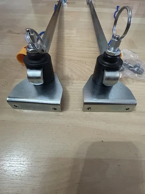 garador side hinged garage  door stays pair new 690mm - Image 1 of 4