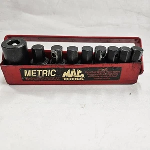 MAC Tools USA Vintage Metric Hex Impact Insert Driver Set 9 pc W/Tray - Picture 1 of 5